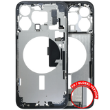 Mid-Frame Housing W/ Charging Port Flex & Small Parts For iPhone 15 Pro Max (EU / Global Version) (Pull) (Blue Titanium)