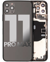Back Housing W/ Small Components Pre-Installed For iPhone 11 Pro Max (Pull) (Space Gray)