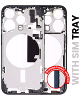 Mid-Frame Housing W/ Small Parts For iPhone 15 Pro (EU / Global Version) (Pull) (Blue Titanium)