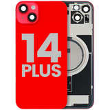 Back Glass w/ MagSafe Magnet For iPhone 14 Plus (Pull) (Red)