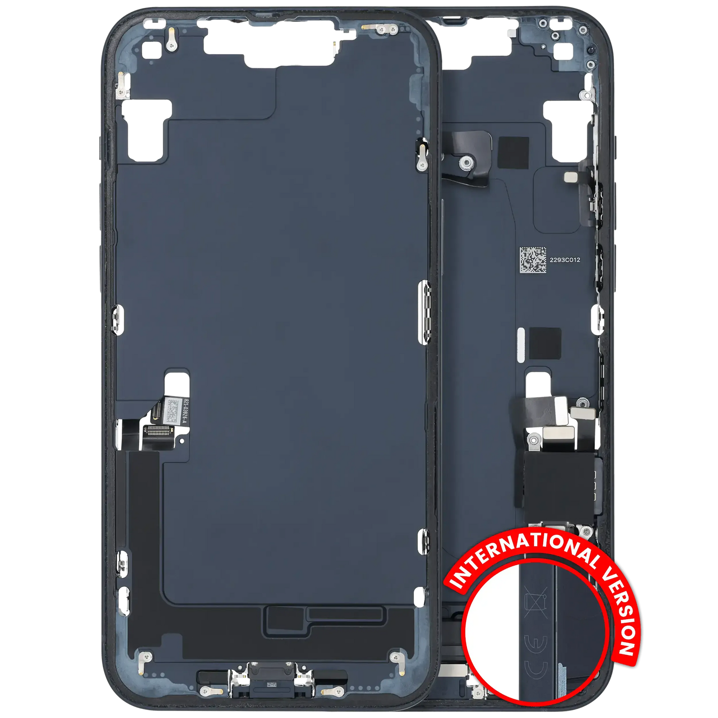 Mid-Frame Housing W/ Charging Port Flex & Small Parts For iPhone 14 Plus (EU / Global Version) (Pull) (Midnight)