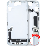 Mid-Frame Housing W/ Charging Port Flex & Small Parts For iPhone 15 (US Version) (Pull) (Blue)