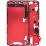 Mid-Frame Housing W/ Charging Port Flex & Small Parts For iPhone 14 Plus (EU / Global Version) (Pull) (Red)