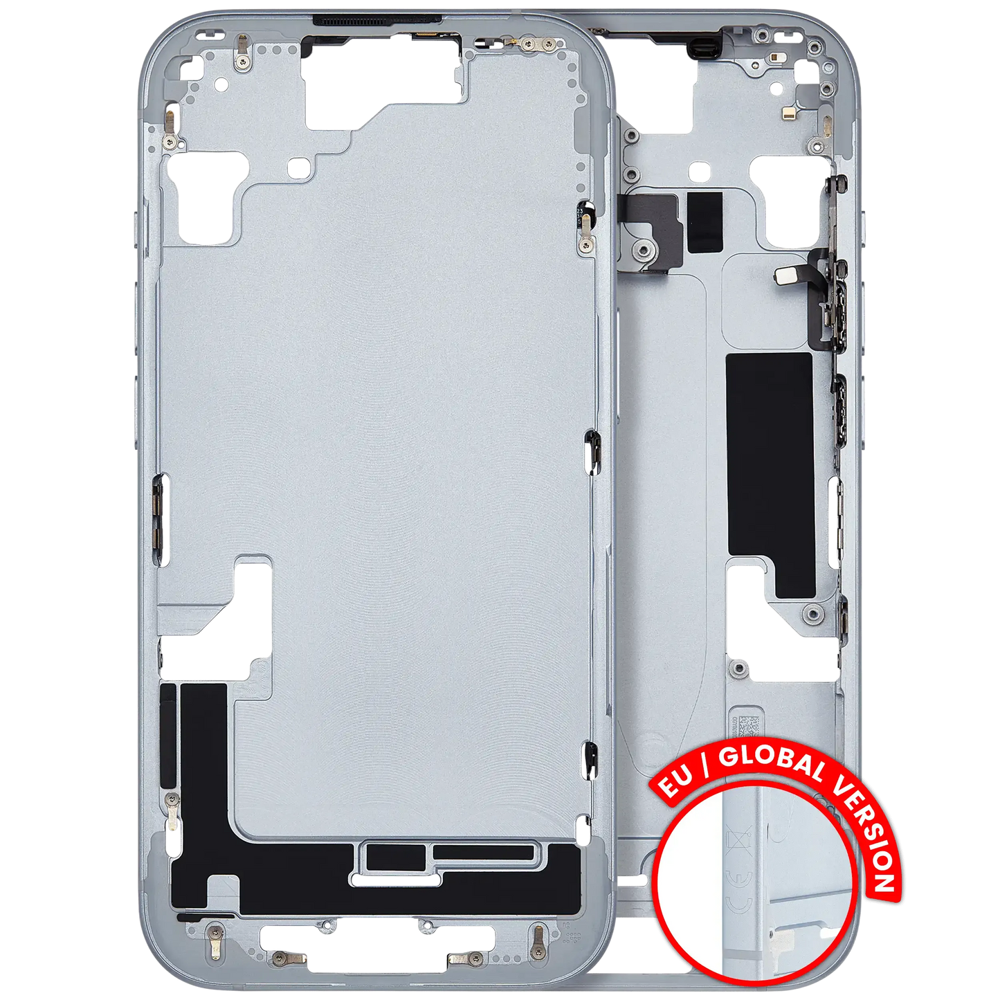 Mid-Frame Housing W/ Small Parts For iPhone 15 (EU / Global Version) (Pull) (Blue)