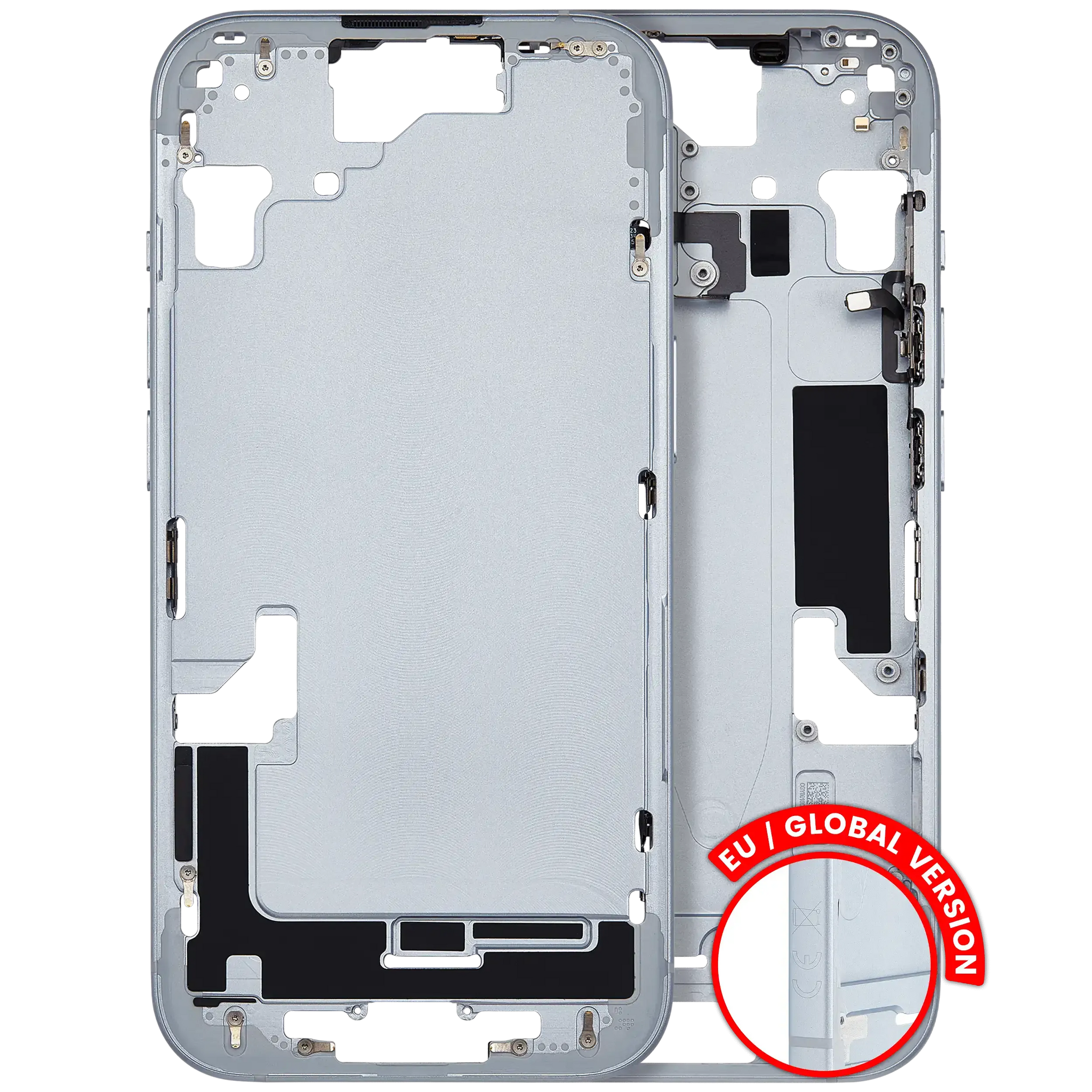 Mid-Frame Housing W/ Small Parts For iPhone 15 (EU / Global Version) (Pull) (Blue)