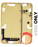 Mid-Frame Housing W/ Small Parts For iPhone 14 Plus (US Version) (Pull) (Yellow)