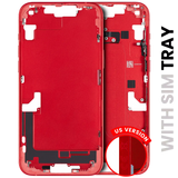 Mid-Frame Housing W/ Small Parts For iPhone 14 Plus (EU / Global Version) (Pull) (Red)