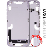 Mid-Frame Housing W/ Charging Port Flex & Small Parts For iPhone 14 Plus (EU / Global Version) (Pull) (Purple)