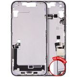 Mid-Frame Housing W/ Charging Port Flex & Small Parts For iPhone 14 Plus (US Version) (Pull) (Purple)
