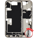 Mid-Frame Housing W/ Charging Port Flex & Small Parts For iPhone 16 Pro (US Version) (Pull) (White Titanium)