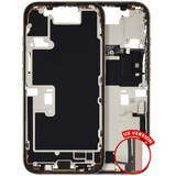 Mid-Frame Housing W/ Charging Port Flex & Small Parts For iPhone 16 Pro (US Version) (Pull) (Desert Titanium)