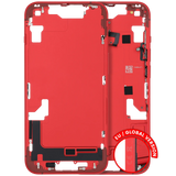 Mid-Frame Housing W/ Small Parts For iPhone 14 (EU / Global Version) (Pull) (Red)