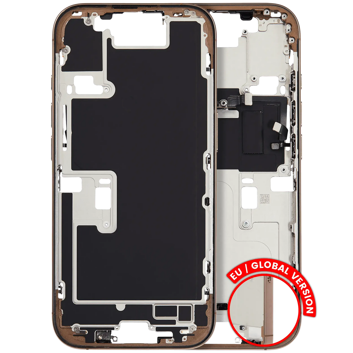 Mid-Frame Housing W/ Small Parts For iPhone 16 Pro (EU / Global Version) (Pull) (Desert Titanium)
