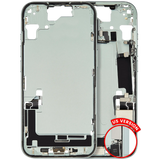 Mid-Frame Housing W/ Charging Port Flex & Small Parts For iPhone 15 (US Version) (Pull) (Green)