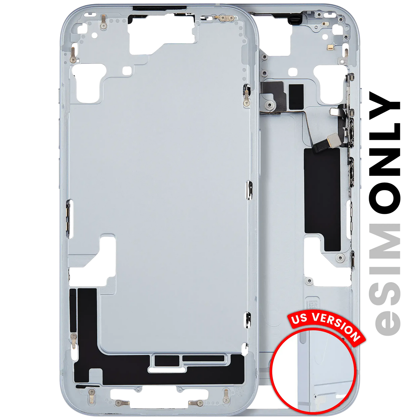 Mid-Frame Housing W/ Small Parts For iPhone 15 (US Version) (Pull) (Blue)
