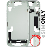 Mid-Frame Housing W/ Small Parts For iPhone 15 (US Version) (Used OEM Pull: Grade A) (Green)