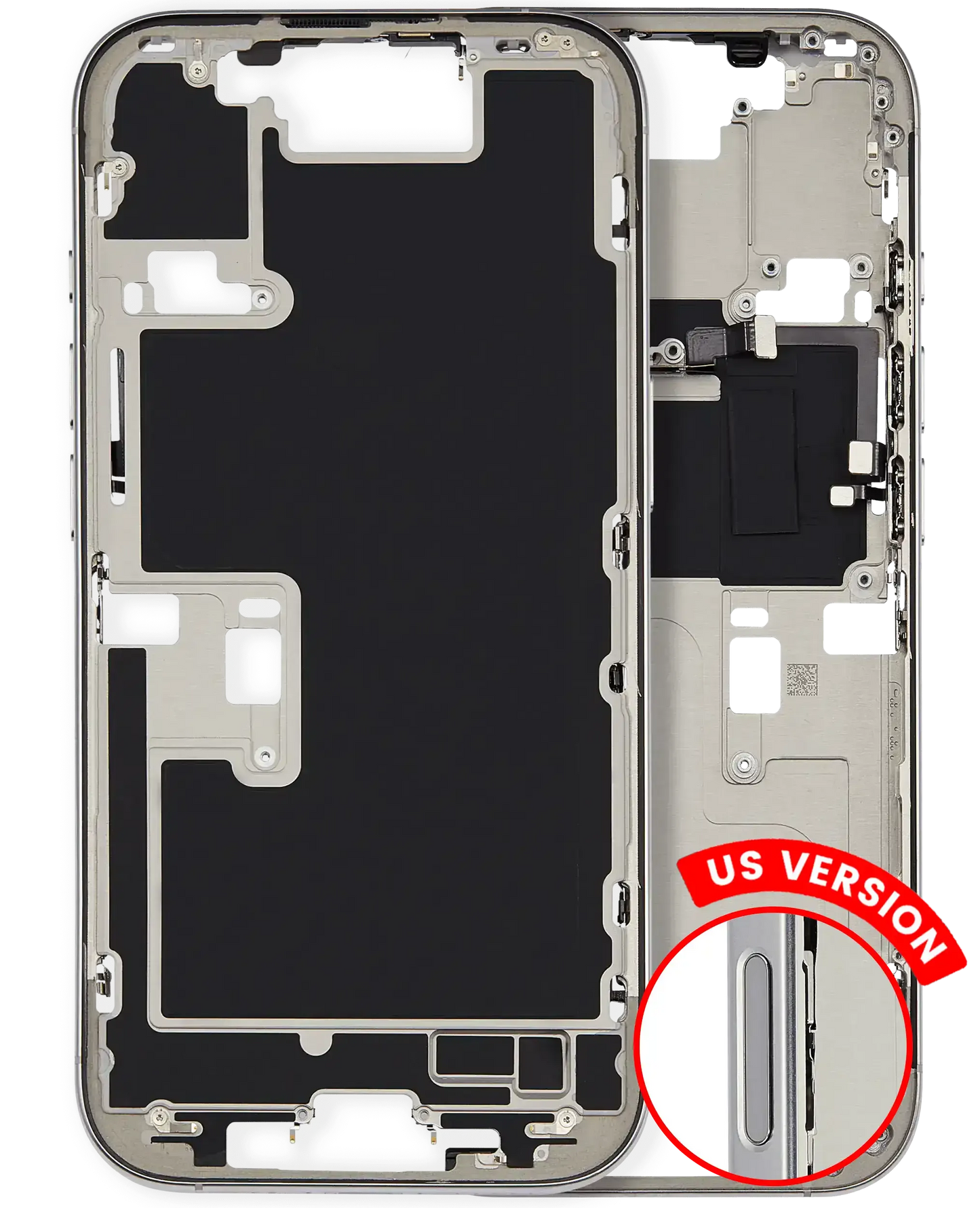 Mid-Frame Housing W/ Small Parts For iPhone 16 Pro (US Version) (Pull) (Natural Titanium)