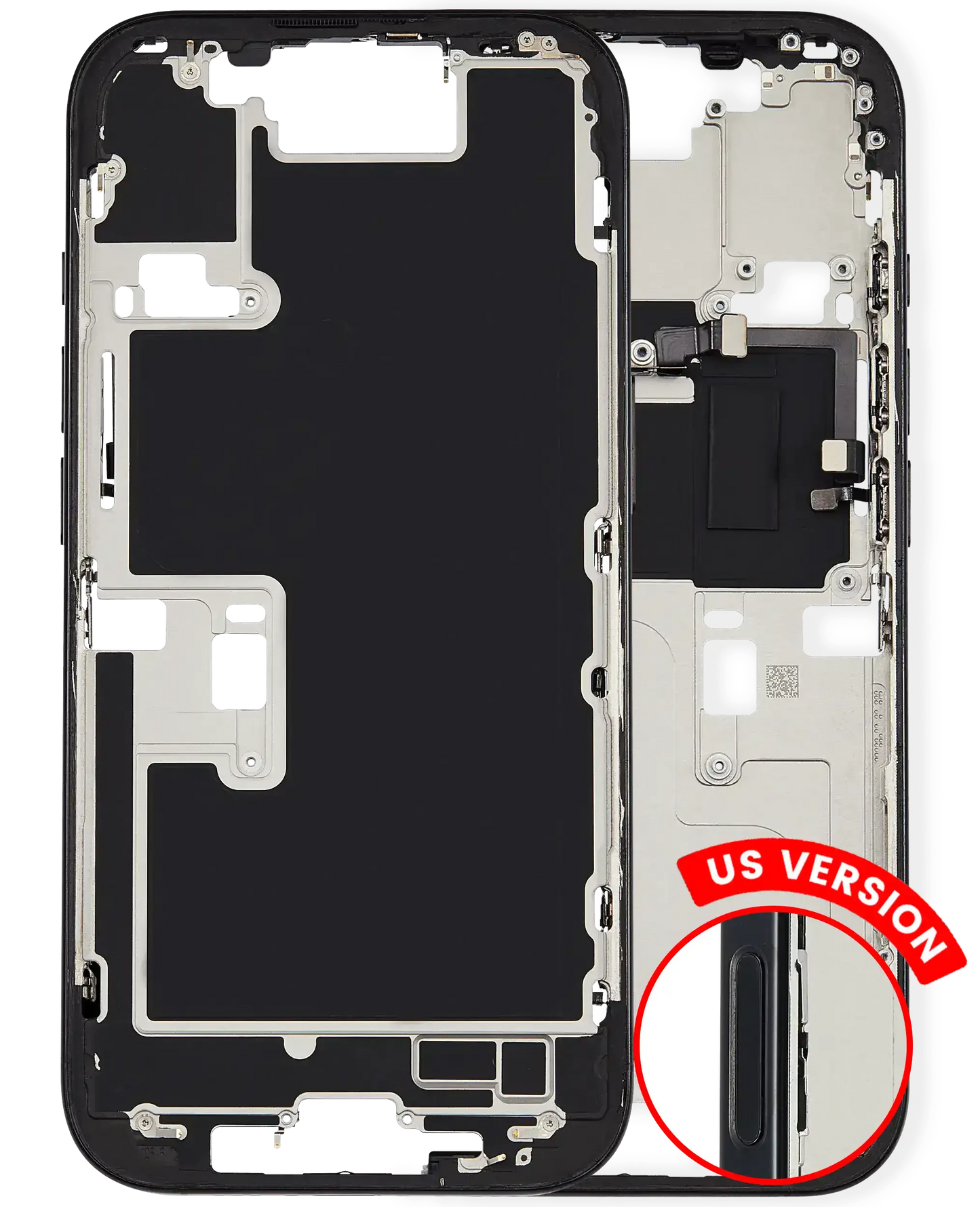 Mid-Frame Housing W/ Small Parts For iPhone 16 Pro (US Version) (Pull) (Black Titanium)