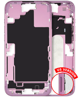 Mid-Frame Housing W/ Small Parts For iPhone 16 Plus (US Version) (Pull) (Pink)