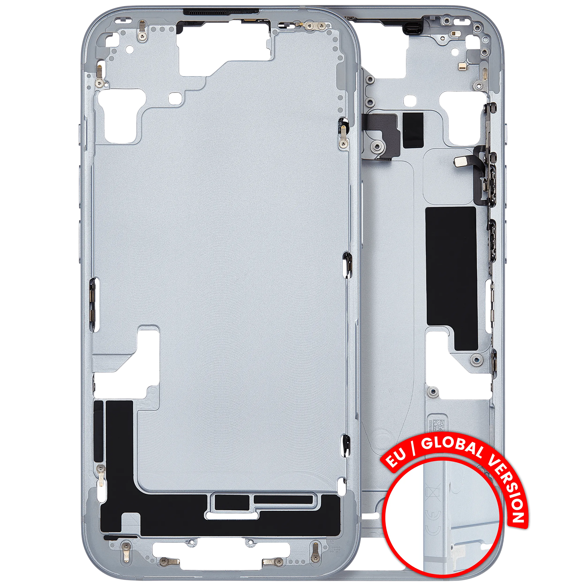 Mid-Frame Housing W/ Small Parts For iPhone 15 (EU / Global Version) (Pull) (Blue)