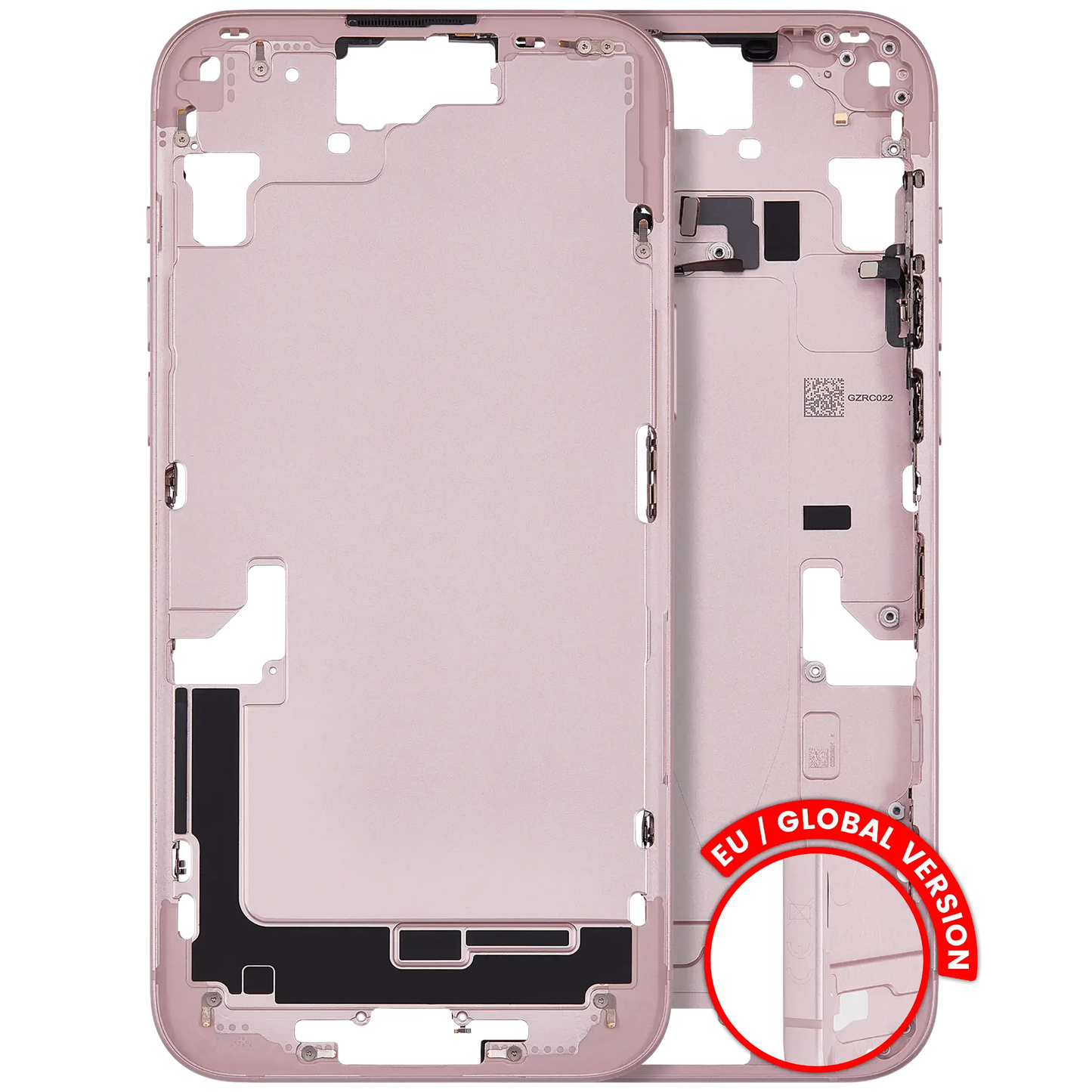 Mid-Frame Housing W/ Small Parts For iPhone 15 Plus (EU / Global Version) (Pull) (Pink)