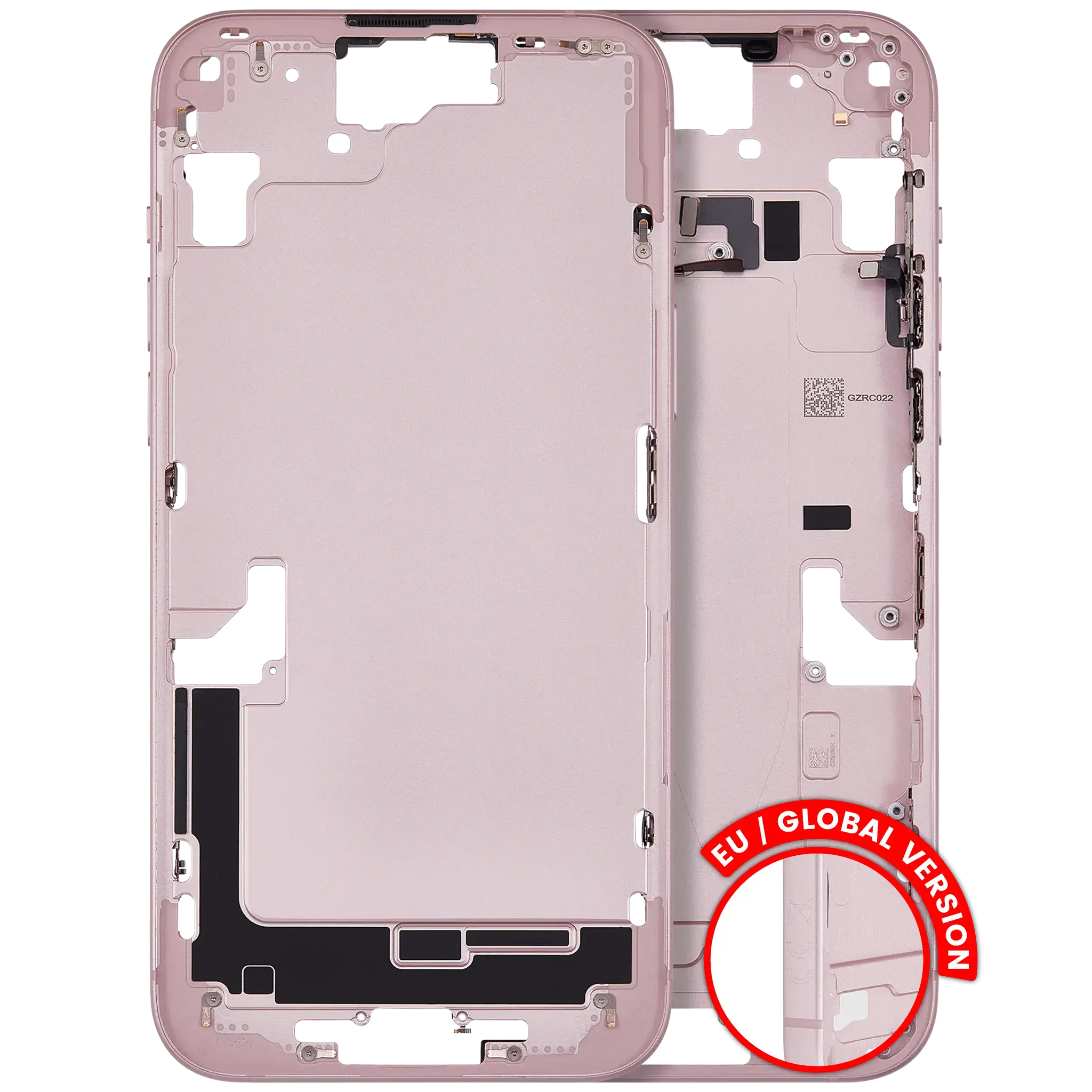 Mid-Frame Housing W/ Small Parts For iPhone 15 Plus (EU / Global Version) (Pull) (Pink)