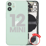 Back Housing W/ Small Parts For iPhone 12 Mini (US Version) (Pull) (Green)