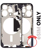 Mid-Frame Housing W/ Small Parts For iPhone 15 Pro (US Version) (Pull) (Blue Titanium)