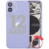 Back Housing W/ Small Parts For iPhone 12 Mini (US Version) (Pull) (Purple)