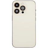 Back Housing W/ Charging Port Flex & Small Parts For iPhone 14 Pro (US Version) (Pull) (Gold)