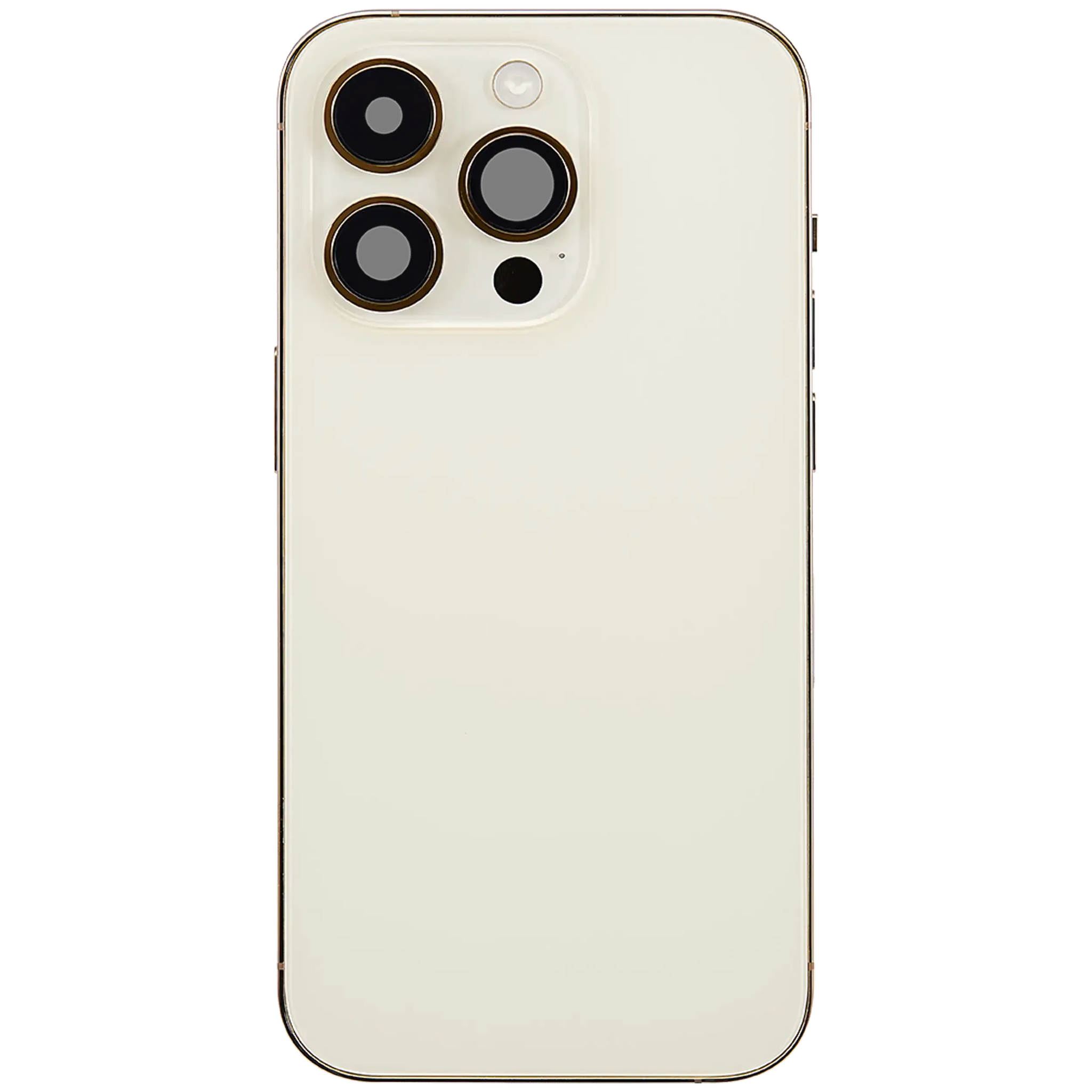 Back Housing W/ Charging Port Flex & Small Parts For iPhone 14 Pro (US Version) (Pull) (Gold)