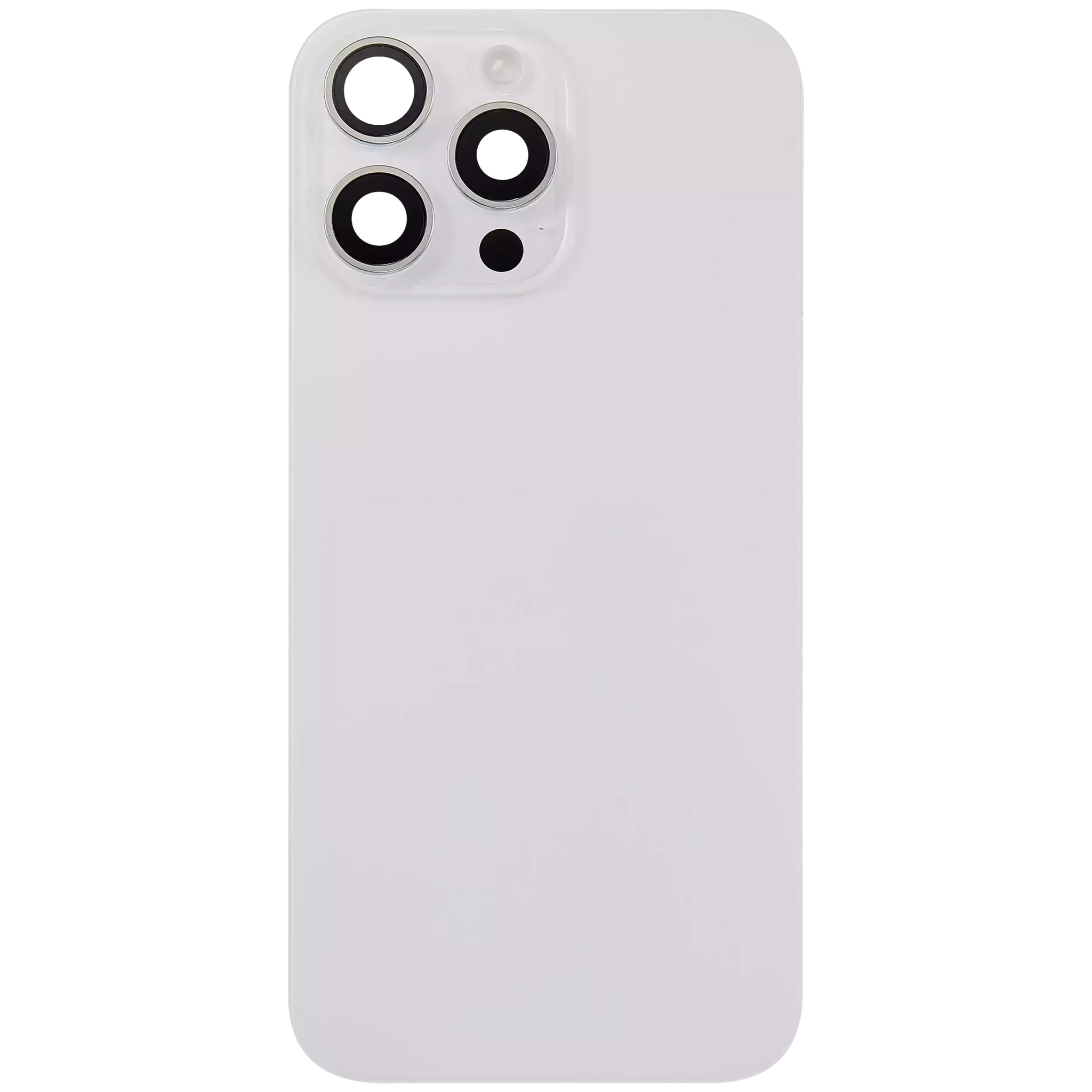 Back Glass w/ MagSafe Magnet & NFC & Flashlight Flex For iPhone 16 Pro Max (Pull) (White Titanium)