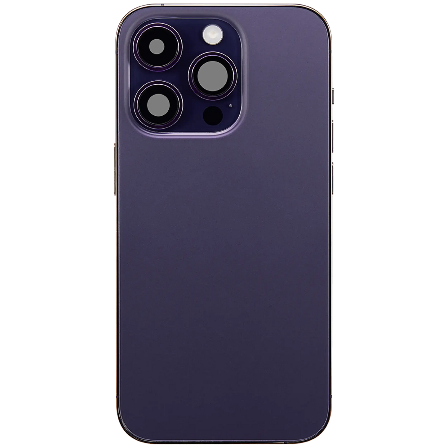 Back Housing W/ Charging Port Flex & Small Parts For iPhone 14 Pro (US Version) (Pull) (Deep Purple)