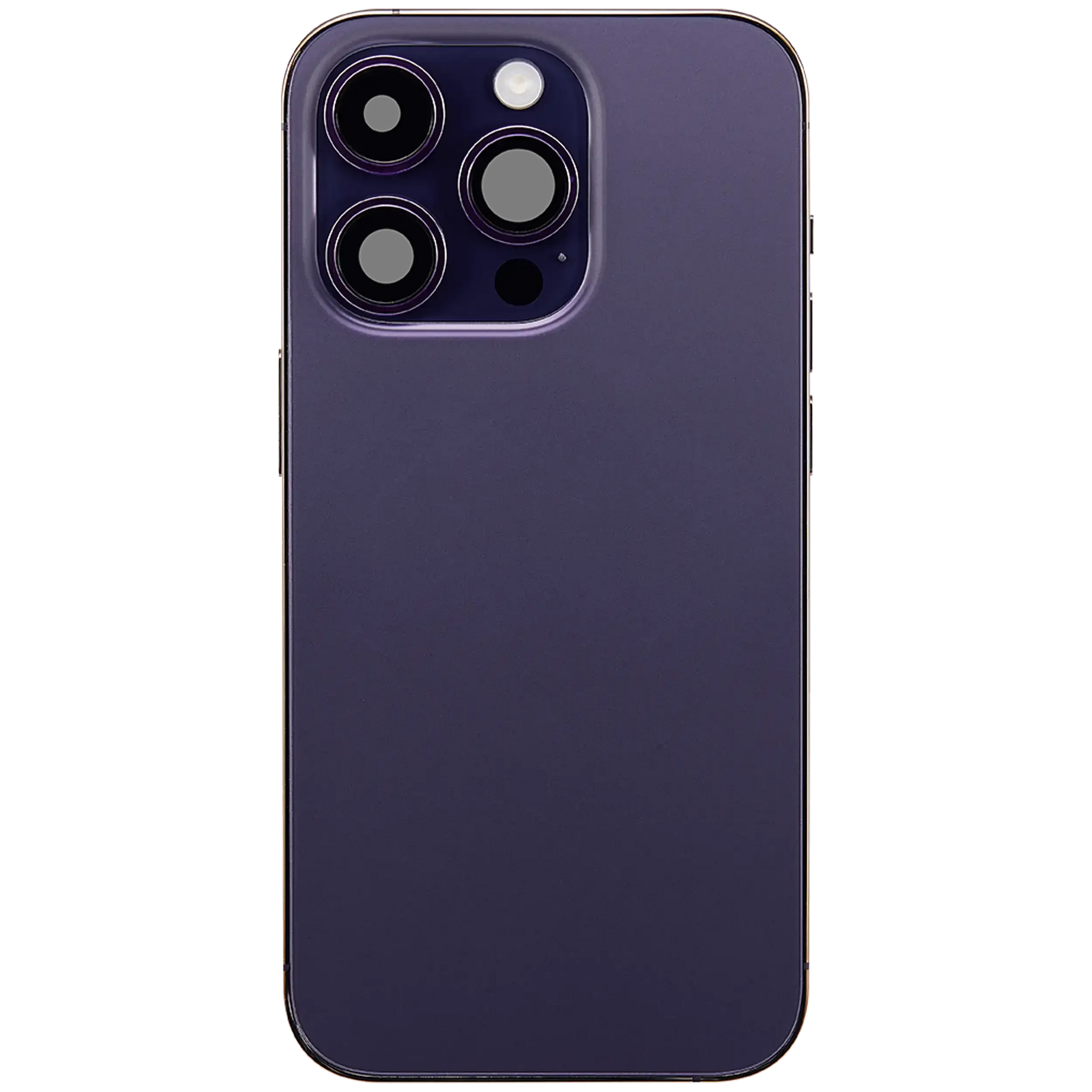 Back Housing W/ Charging Port Flex & Small Parts For iPhone 14 Pro (US Version) (Pull) (Deep Purple)