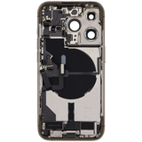 Back Housing W/ Charging Port Flex & Small Parts For iPhone 14 Pro (US Version) (Pull) (Gold)