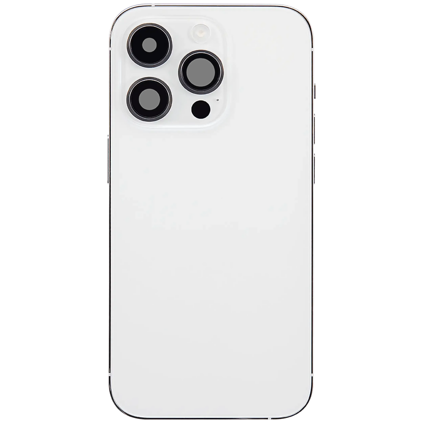 Back Housing W/ Charging Port Flex & Small Parts For iPhone 14 Pro (US Version) (Pull) (Silver)