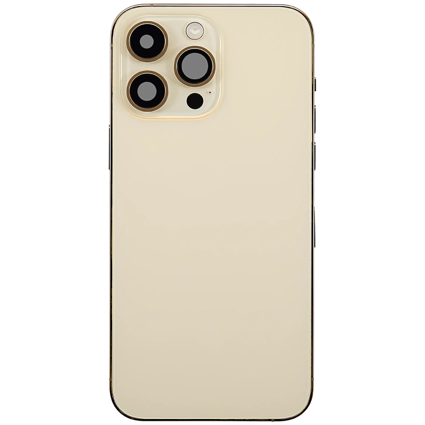 Back Housing W/ Charging Port Flex & Small Parts For iPhone 14 Pro Max (US Version) (Pull) (Gold)