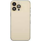 Back Housing W/ Charging Port Flex & Small Parts For iPhone 14 Pro Max (US Version) (Pull) (Gold)