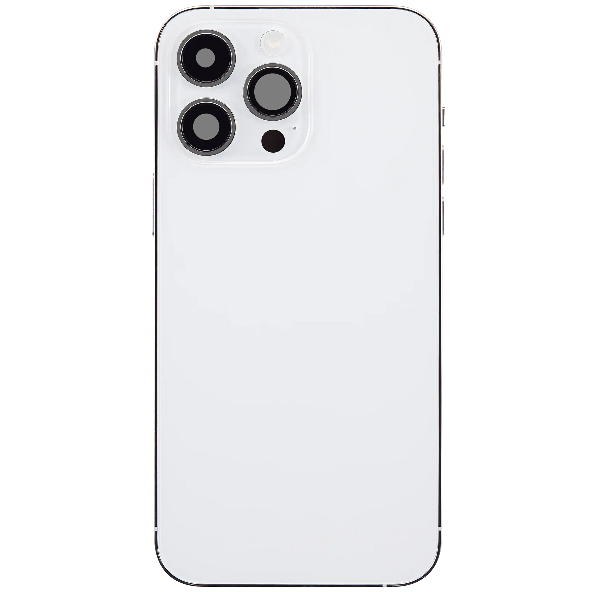 Back Housing W/ Charging Port Flex & Small Parts For iPhone 14 Pro Max (US Version) (Pull) (Silver)