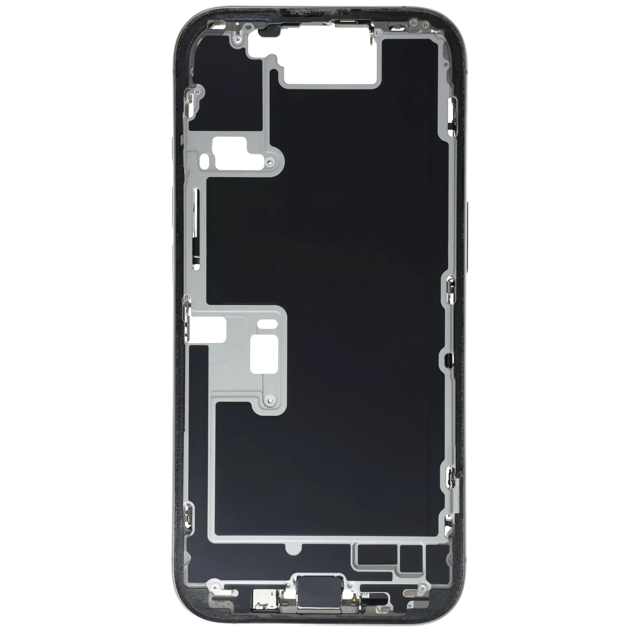 Mid-Frame Housing W/ Small Parts For iPhone 16 Pro (EU / Global Version) (Pull) (Natural Titanium)
