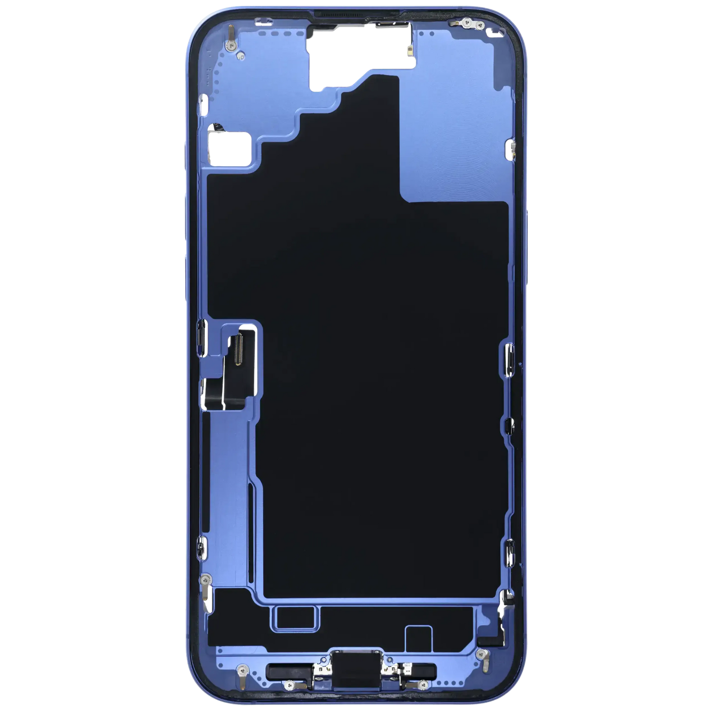 Mid-Frame Housing W/ Charging Port Flex & Small Parts For iPhone 16 Plus (EU / Global Version) (Pull) (Ultramarine)