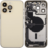 Back Housing W/ Charging Port Flex & Small Parts For iPhone 14 Pro Max (EU / Global Version) (Pull) (Gold)