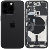 Back Housing W/ Charging Port Flex & Small Parts For iPhone 14 Pro (EU / Global Version) (Pull) (Space Black)