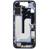 Mid-Frame Housing W/ Charging Port Flex & Small Parts For iPhone 17 (US Version) (Pull) (Mist Blue)