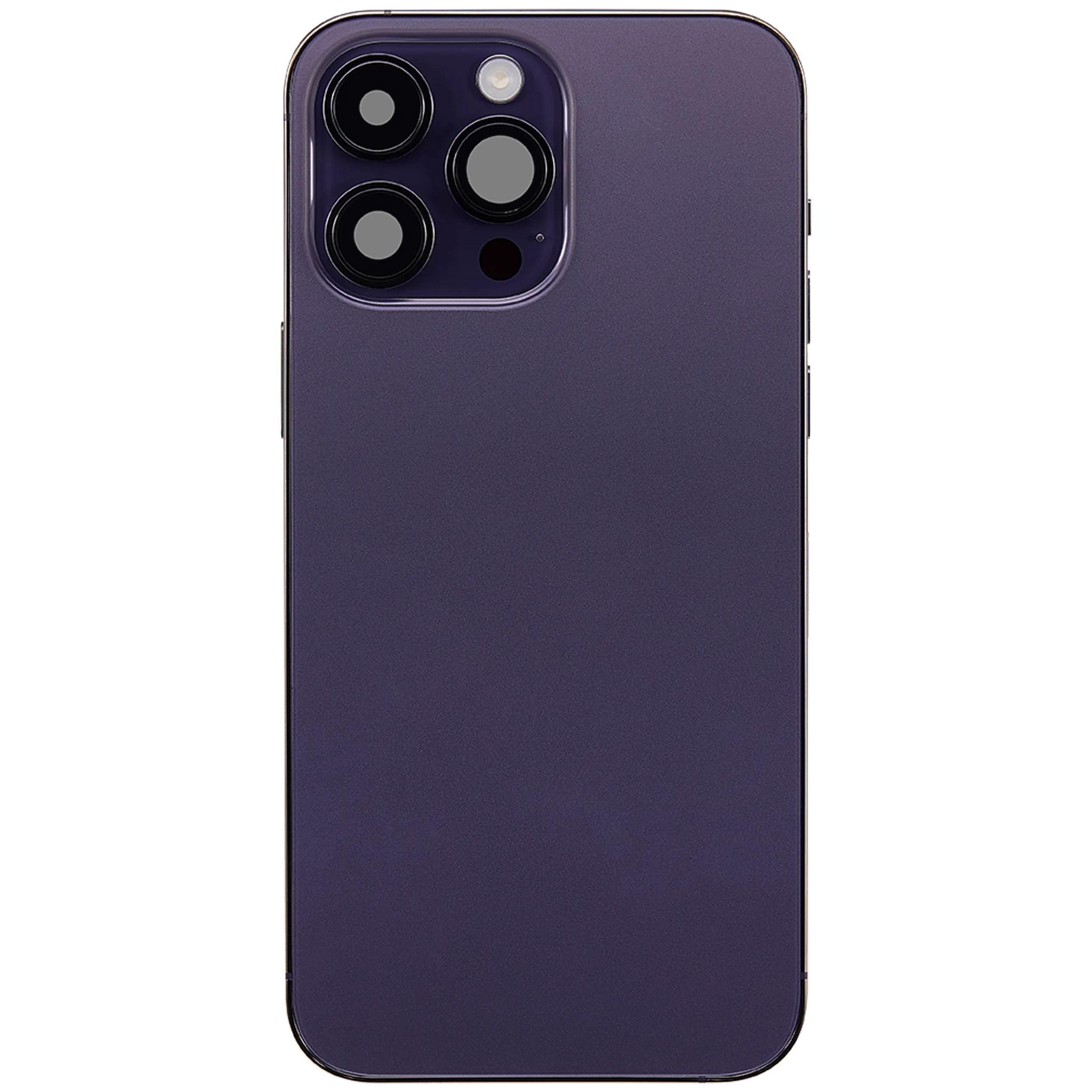 Back Housing W/ Charging Port Flex & Small Parts For iPhone 14 Pro Max (EU / Global Version) (Pull) (Deep Purple)