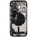 Back Housing W/ Charging Port Flex & Small Parts For iPhone 14 Pro (US Version) (Pull) (Deep Purple)