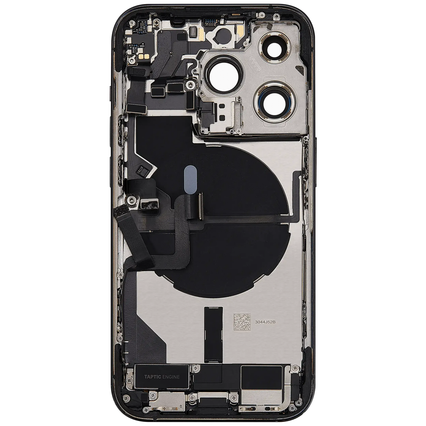 Back Housing W/ Charging Port Flex & Small Parts For iPhone 14 Pro (US Version) (Pull) (Space Black)