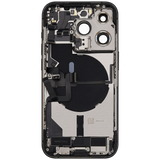 Back Housing W/ Charging Port Flex & Small Parts For iPhone 14 Pro (US Version) (Pull) (Space Black)