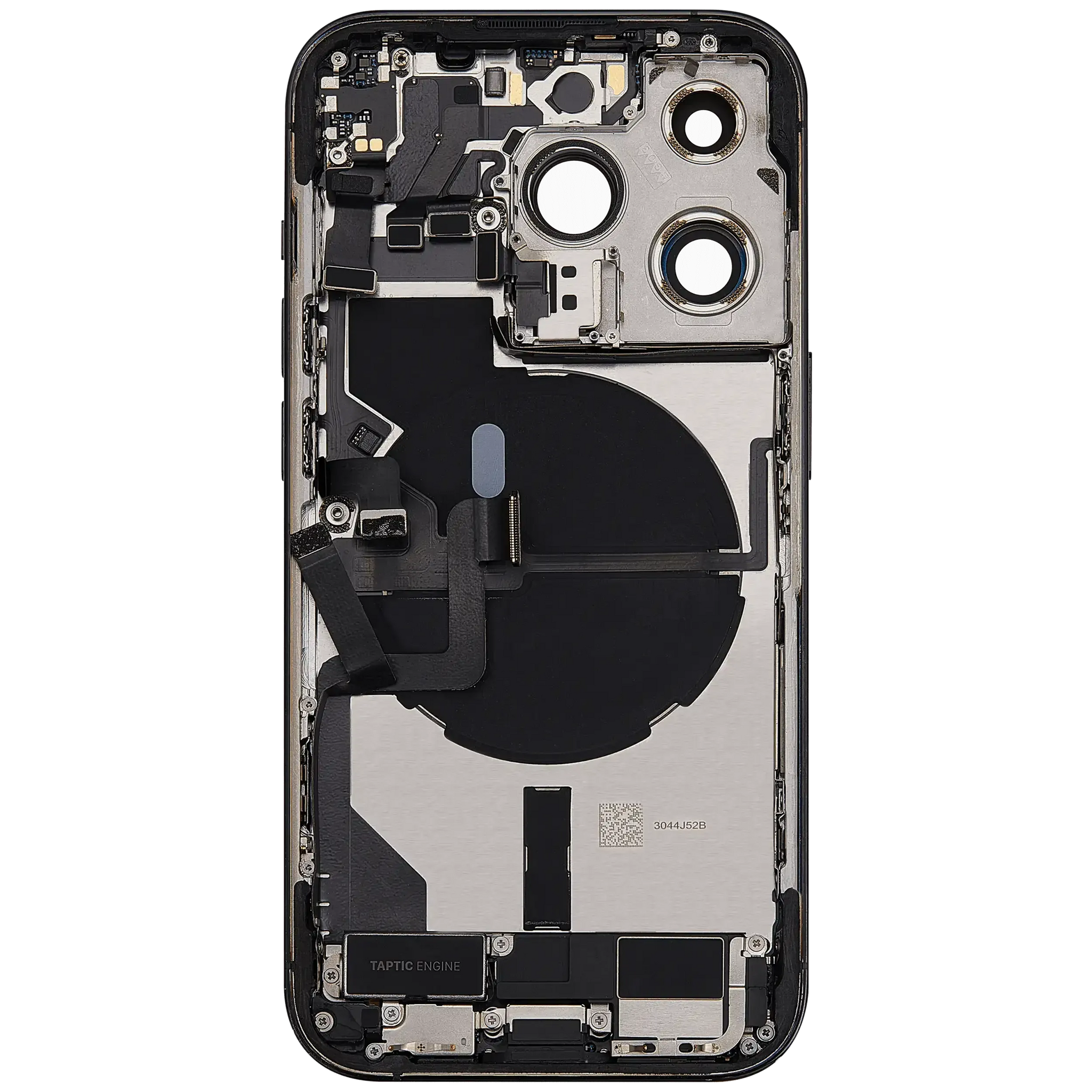 Back Housing W/ Charging Port Flex & Small Parts For iPhone 14 Pro (US Version) (Pull) (Space Black)