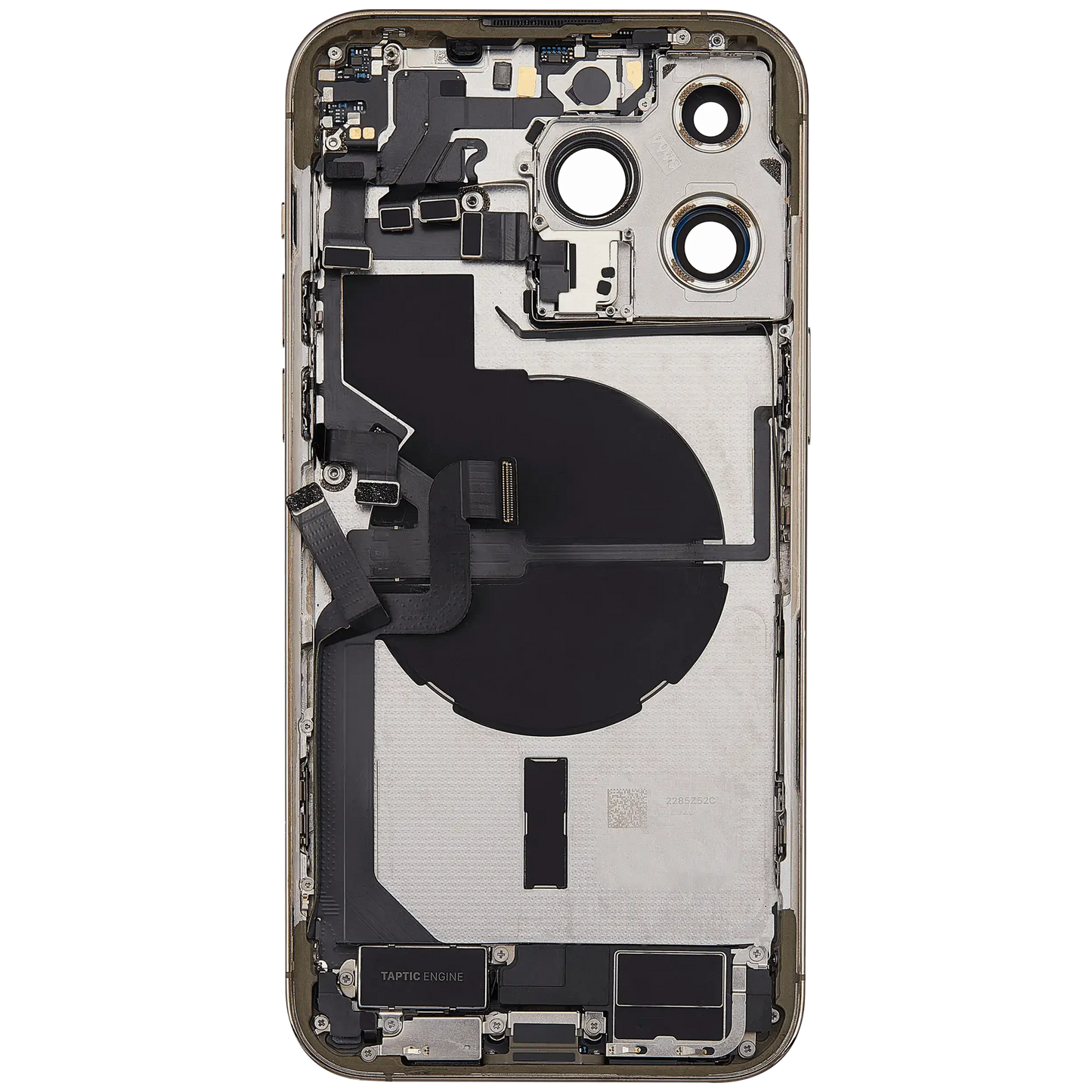 Back Housing W/ Charging Port Flex & Small Parts For iPhone 14 Pro Max (US Version) (Pull) (Gold)